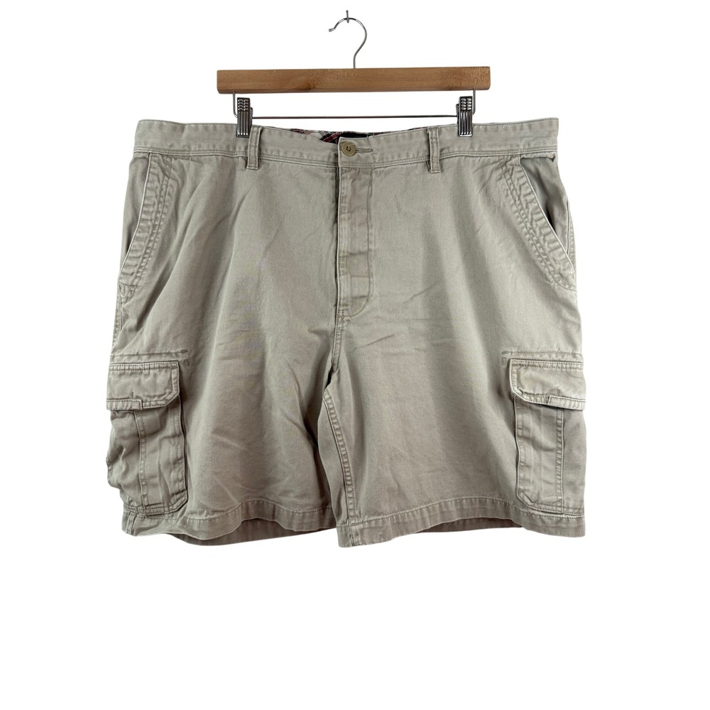 RedHead Men's Beige‎ Cotton Cargo Shorts Size 44 Casual Outdoor Relaxed Fit
